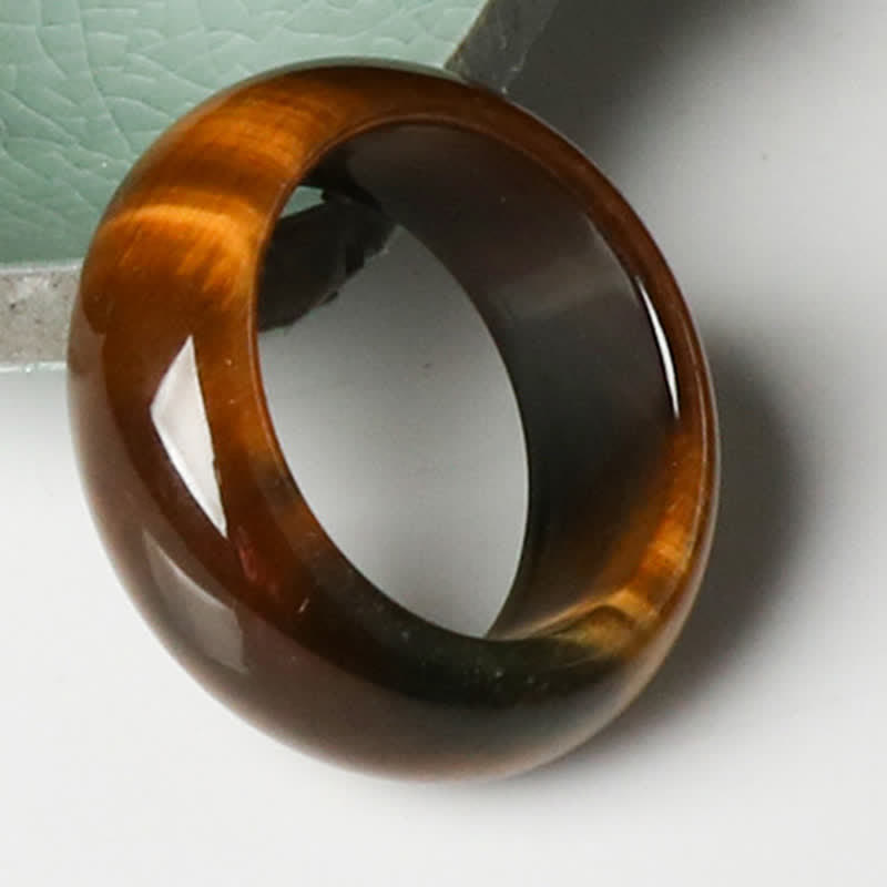 Unisex-Tigerauge-Ring für Stärke und Schutz, 16–21 mm