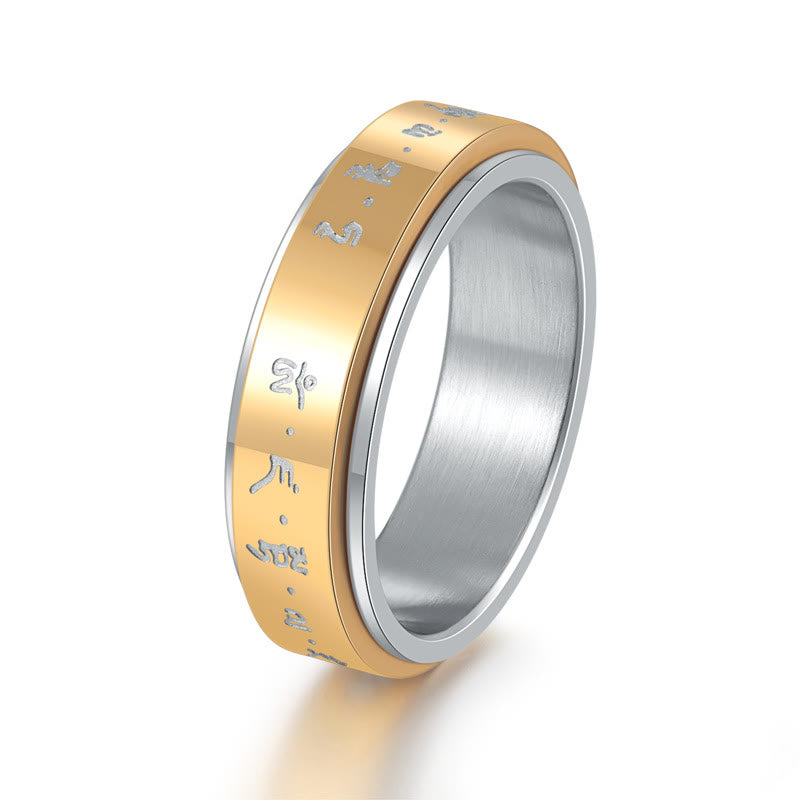 Drehbarer Unisex-Ring aus Titanstahl US8 für Balance