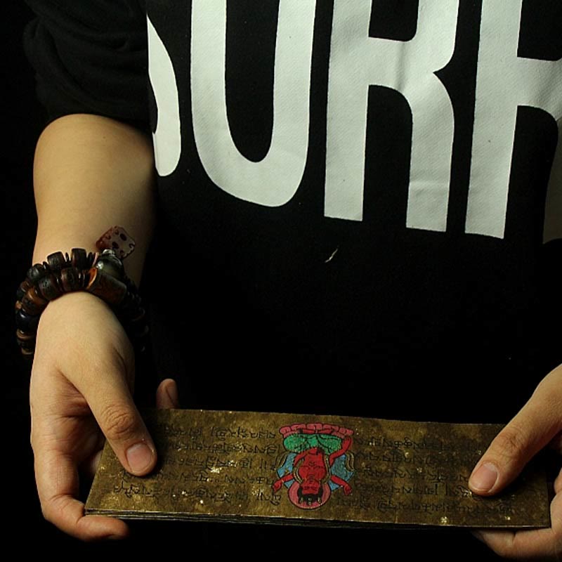 Unisex Yak Bone Dzi Bead Türkis Schutzarmband