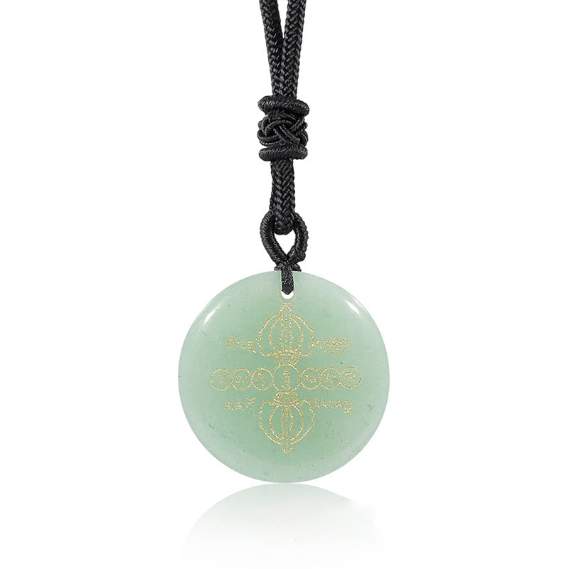 Vajra Dorje Obsidian Halskette für spirituelle Erfüllung