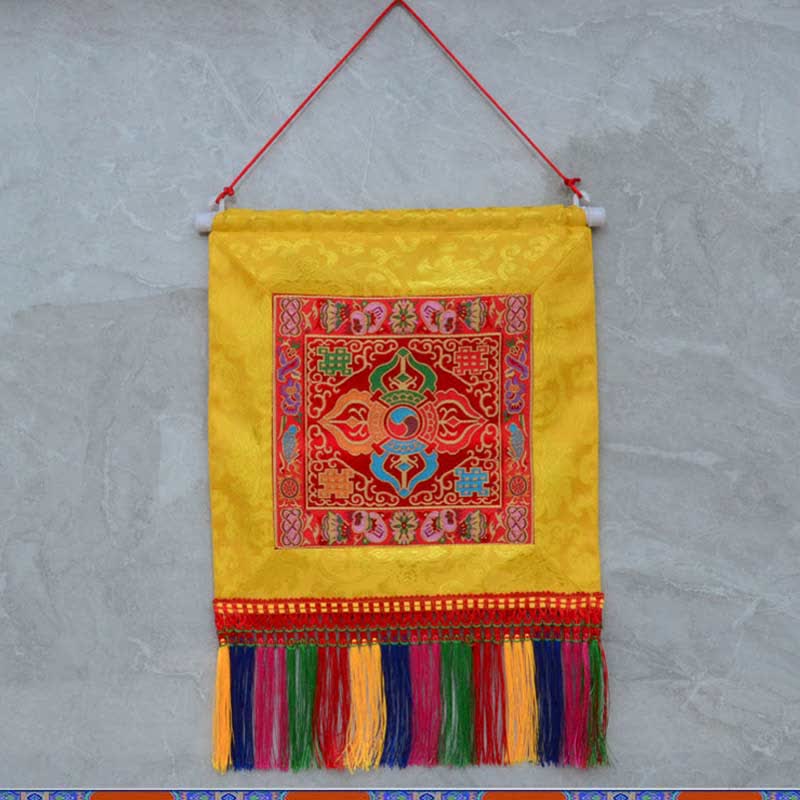 Vajra Spirituelle Kraft Wandkunst | 32x35cm Heilendes Mandala