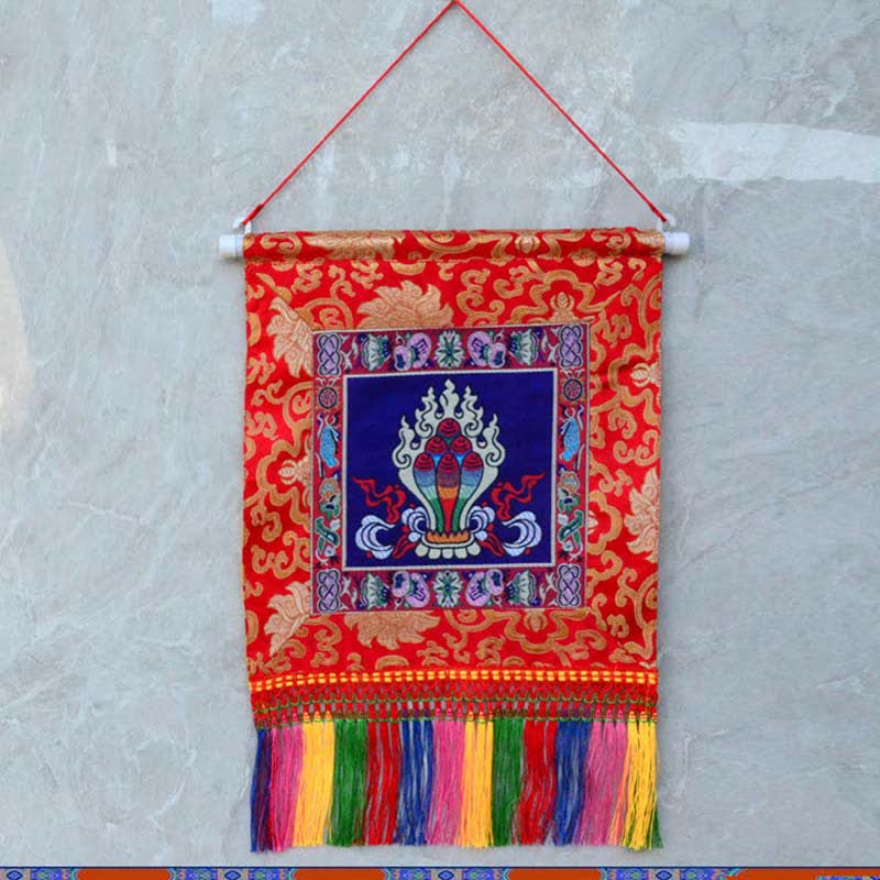 Vajra-Wandkunst mit Bagua-Karte | Feng-Shui-Dekor 32 cm