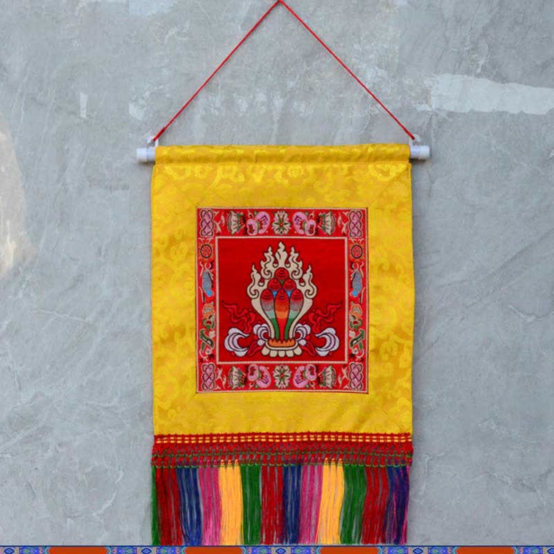 Vajra-Wandkunst mit Bagua-Karte | Feng-Shui-Dekor 32 cm