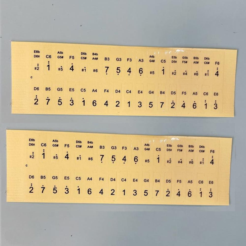 Versatile Thumb Piano Set: 17 21 & 34 Keys with Scale Stickers - 34 KEY / C-Tuned (2PCS) Only