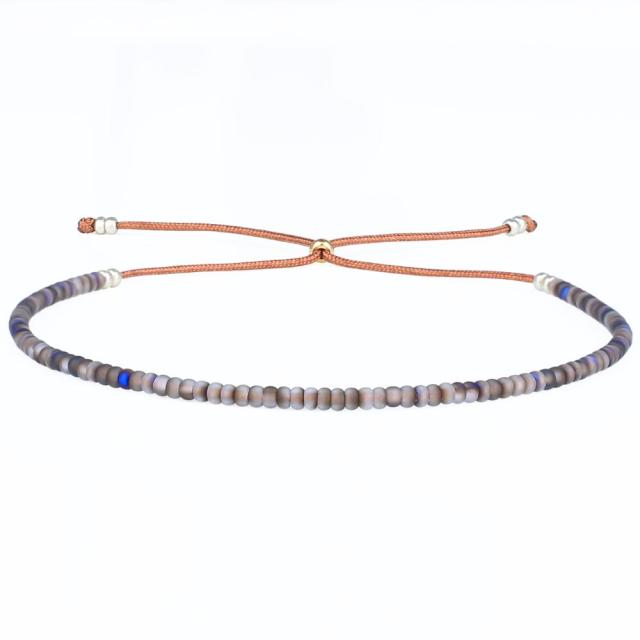 Leuchtendes Neon-Ombre-Armband aus Miyuki-Rocailles-Perlen