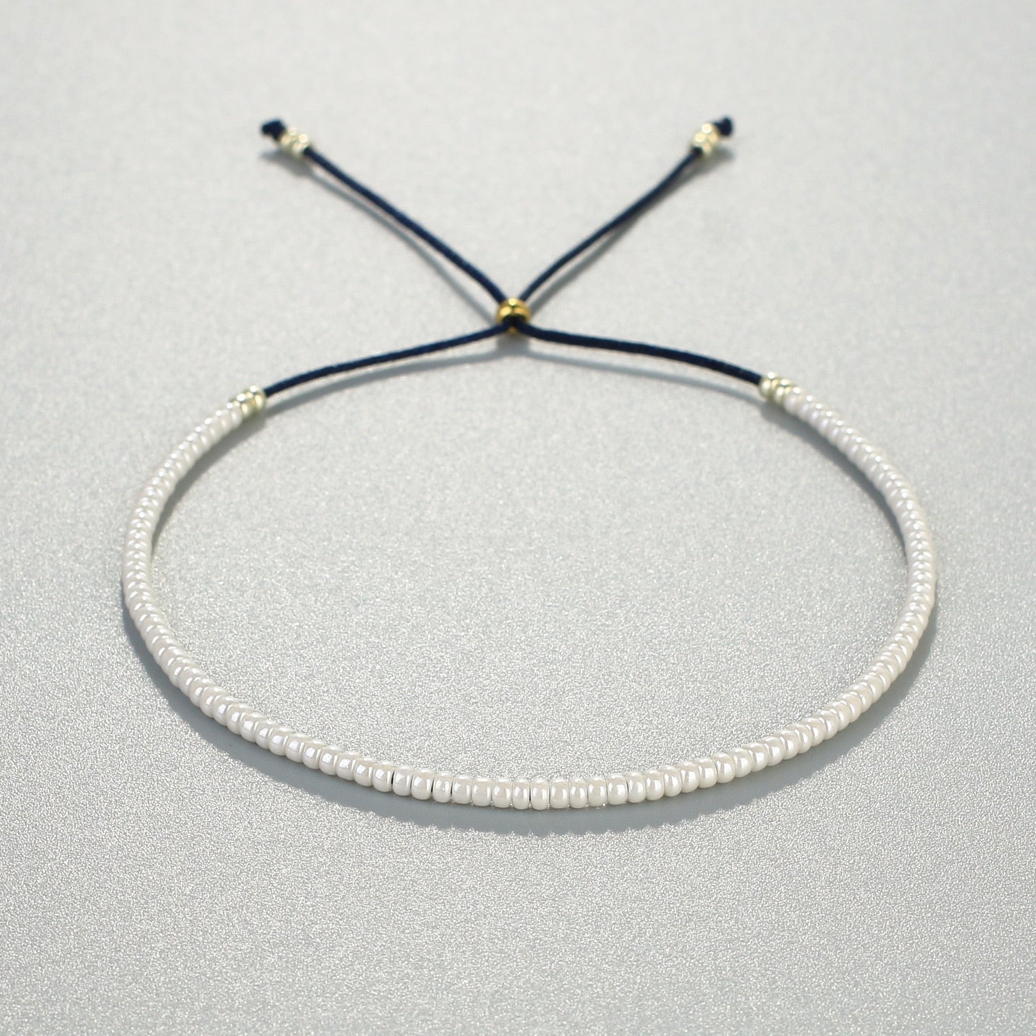 Leuchtendes Neon-Ombre-Armband aus Miyuki-Rocailles-Perlen