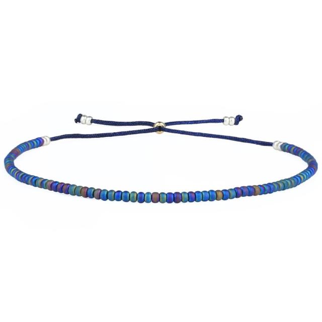 Leuchtendes Neon-Ombre-Armband aus Miyuki-Rocailles-Perlen
