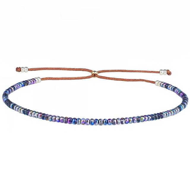 Leuchtendes Neon-Ombre-Armband aus Miyuki-Rocailles-Perlen
