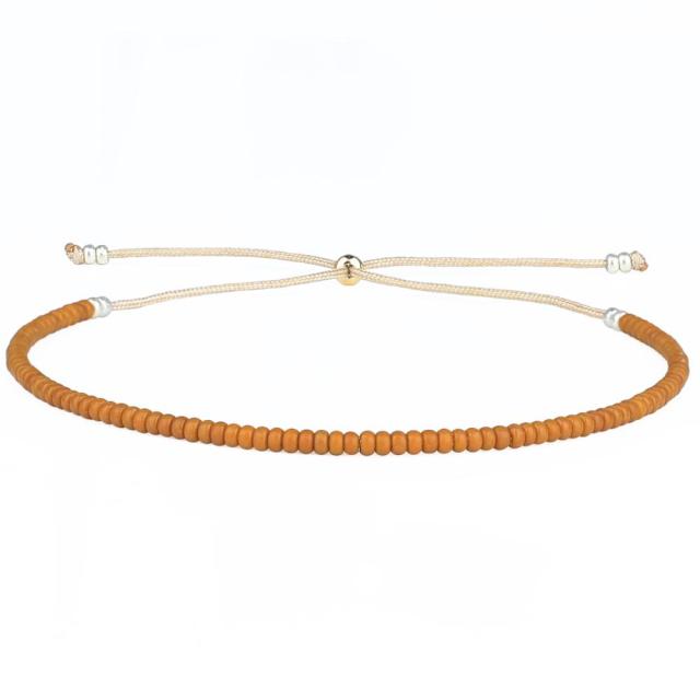 Leuchtendes Neon-Ombre-Armband aus Miyuki-Rocailles-Perlen