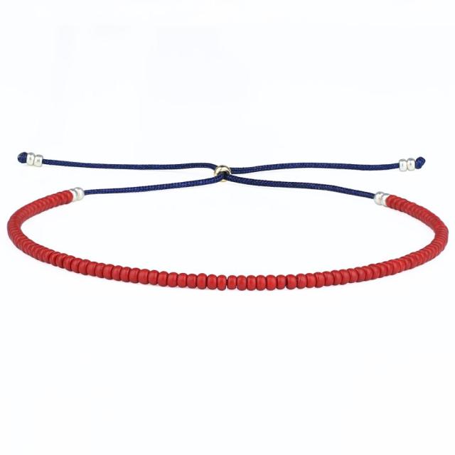 Leuchtendes Neon-Ombre-Armband aus Miyuki-Rocailles-Perlen