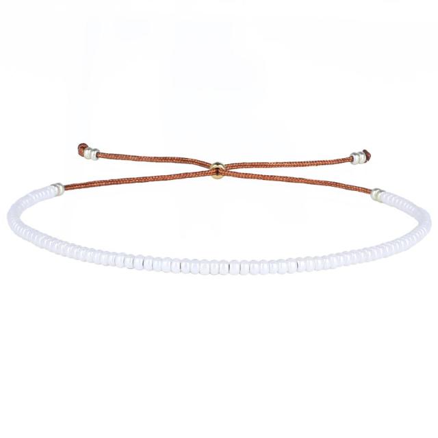 Leuchtendes Neon-Ombre-Armband aus Miyuki-Rocailles-Perlen