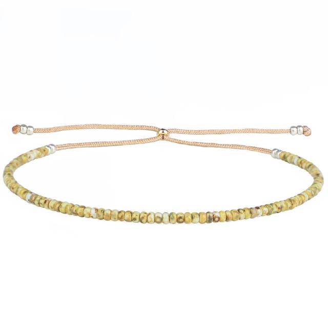 Leuchtendes Neon-Ombre-Armband aus Miyuki-Rocailles-Perlen