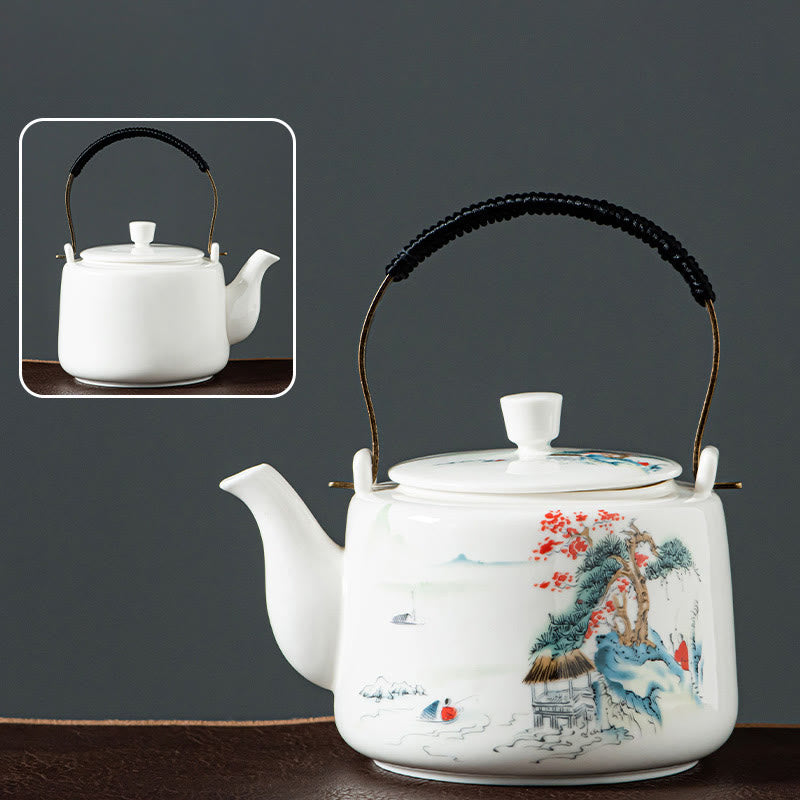 Vintage Keramik Drachenberg Fischer Kung Fu Teekanne 600ml