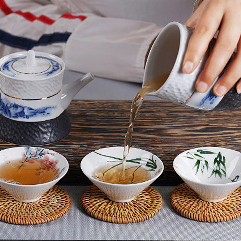 Vintage Keramik Kung Fu Teetasse | Zen Dekor 60ml