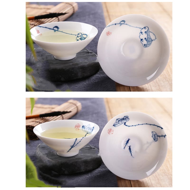 Vintage Keramik Kung Fu Teetasse | Zen Dekor 60ml