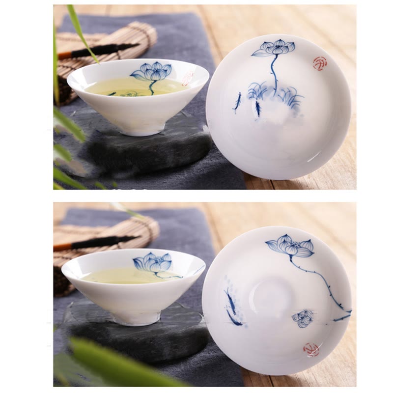 Vintage Keramik Kung Fu Teetasse | Zen Dekor 60ml