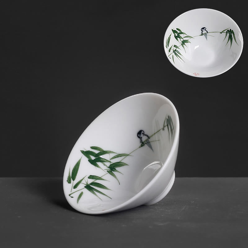 Vintage Keramik Kung Fu Teetasse | Zen Dekor 60ml