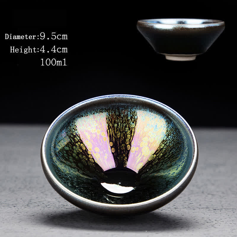 Vintage Keramik-Teetasse 100 ml, handgefertigtes Geschirr