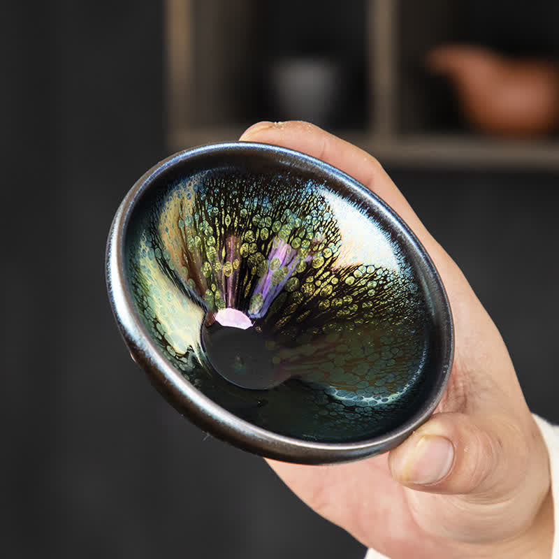 Vintage Keramik-Teetasse 100 ml, handgefertigtes Geschirr