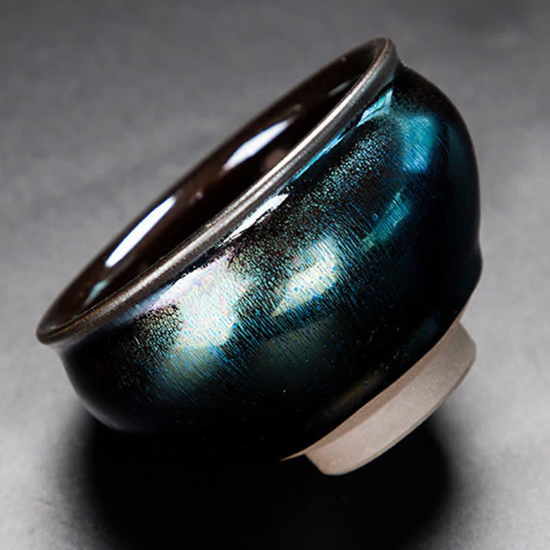 Vintage Keramik-Teetasse 100 ml, handgefertigtes Geschirr