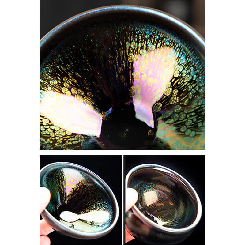 Vintage Keramik-Teetasse 100 ml, handgefertigtes Geschirr