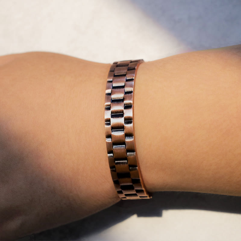 Vintage Kupfer Balance Manschettenarmband | Spirituelles Armband