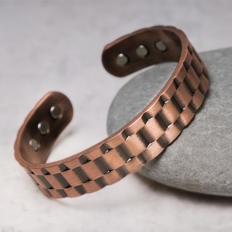 Vintage Kupfer Balance Manschettenarmband | Spirituelles Armband