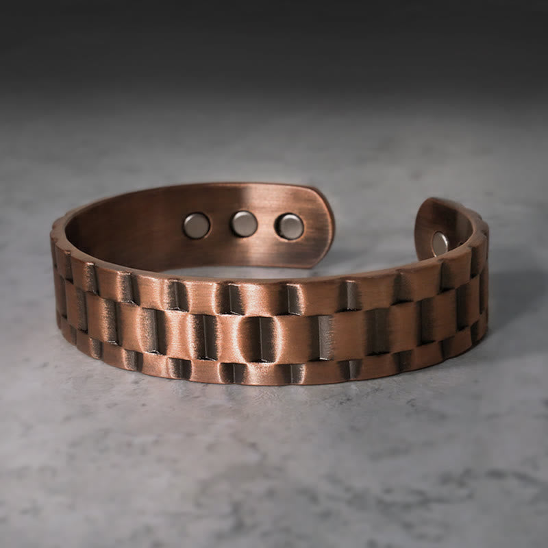 Vintage Kupfer Balance Manschettenarmband | Spirituelles Armband