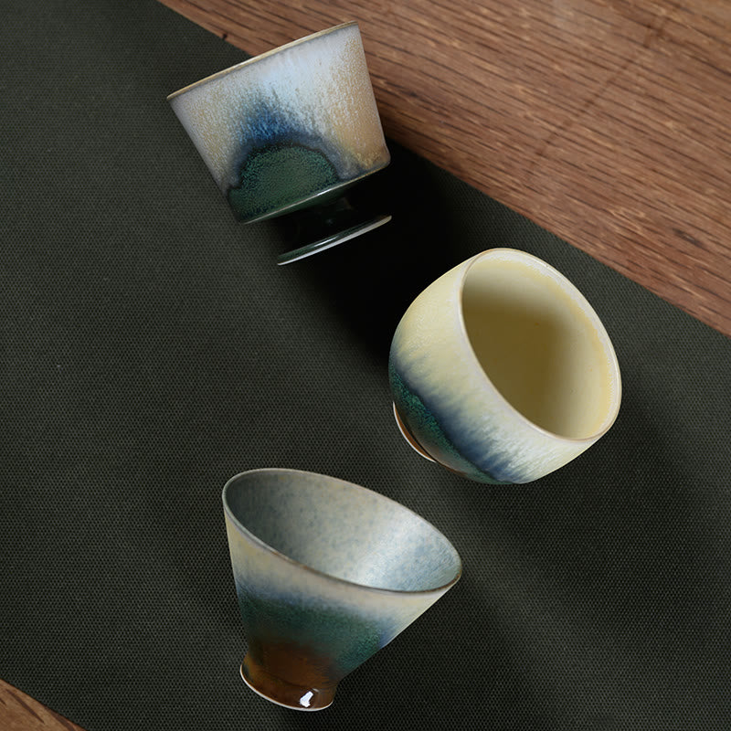 Vintage Ofen Transmutation Ofen Porzellan Teetasse für Zen Dekor
