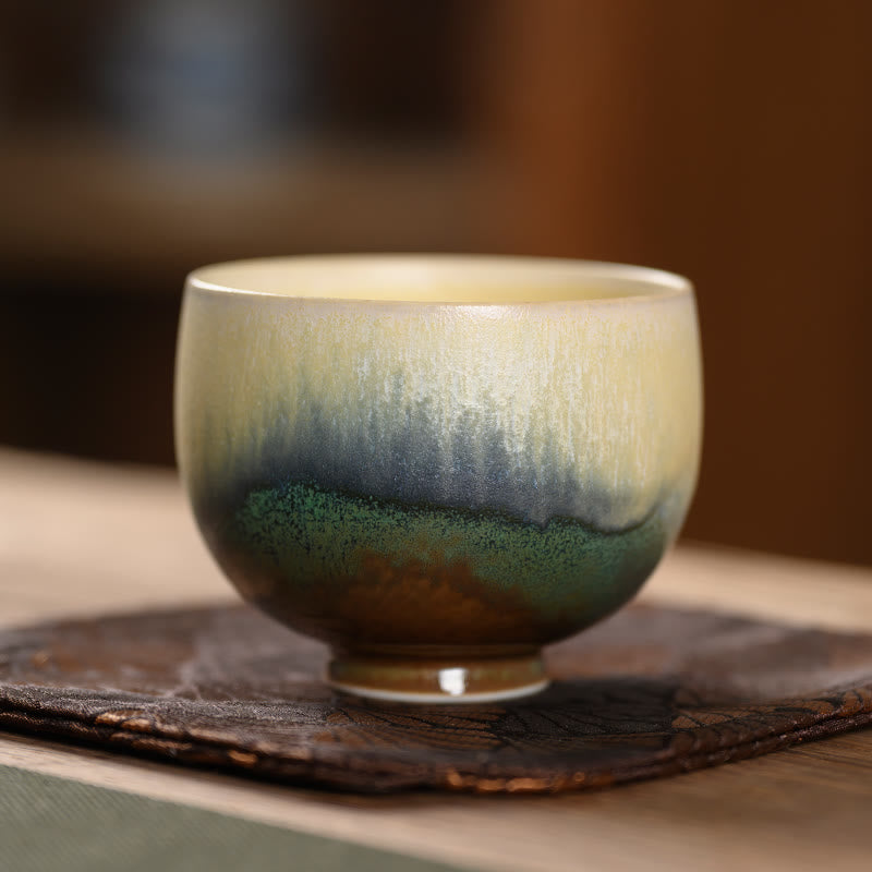 Vintage Ofen Transmutation Ofen Porzellan Teetasse für Zen Dekor