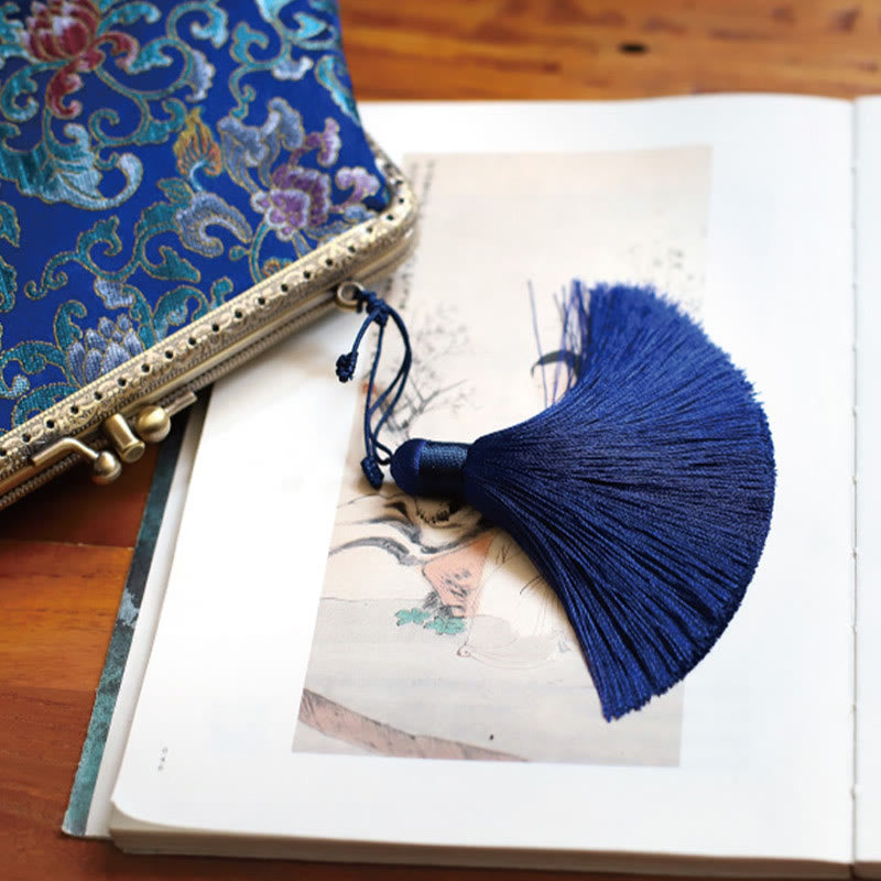 Vintage Geometry Flowers Umhängetasche mit Metallkette