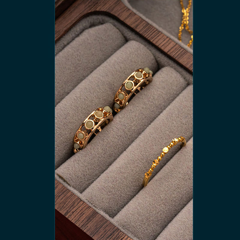 Vintage Handgemachte Aufbewahrungsbox für Schmuck aus schwarzem Walnussholz
