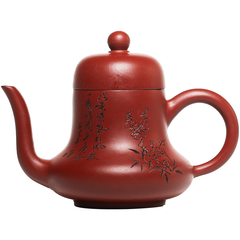 Vintage Lila Ton Kung Fu Teekanne 130ml Zen Dekor