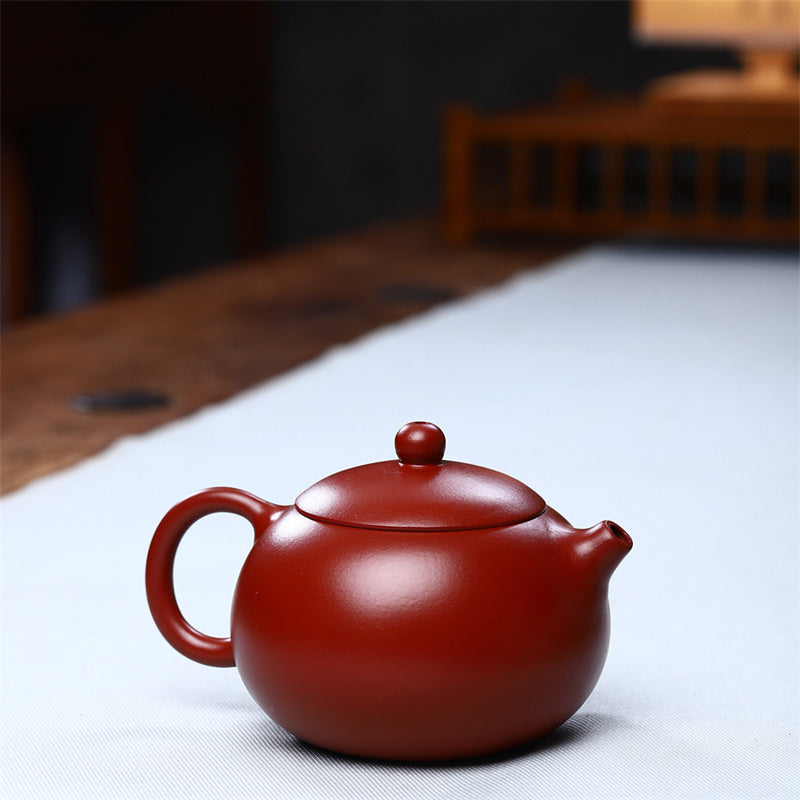 Vintage Xishi Teekanne aus lila Ton, 240 ml, für Zen-Dekor