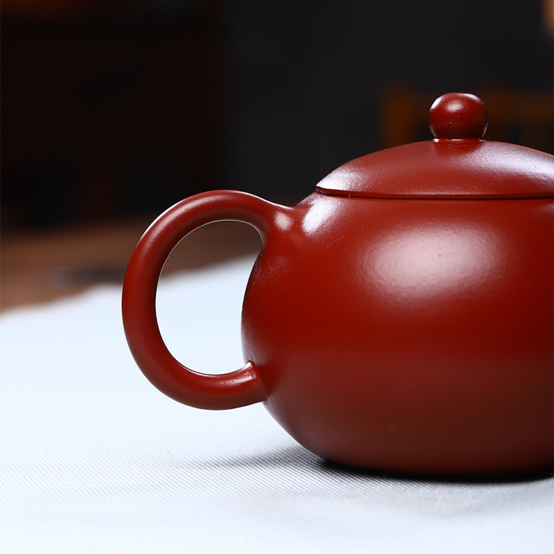 Vintage Xishi Teekanne aus lila Ton, 240 ml, für Zen-Dekor