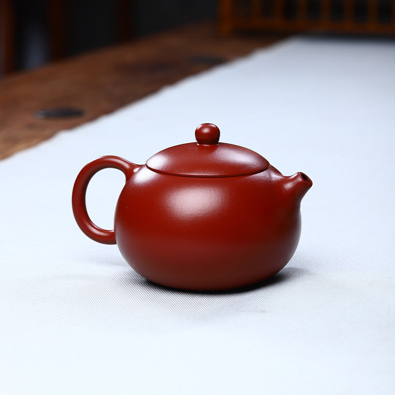 Vintage Xishi Teekanne aus lila Ton, 240 ml, für Zen-Dekor