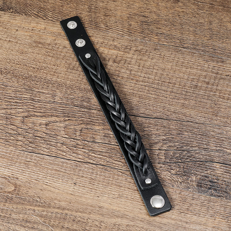 Verstellbares Verstärkungsarmband aus Vintage-Webleder