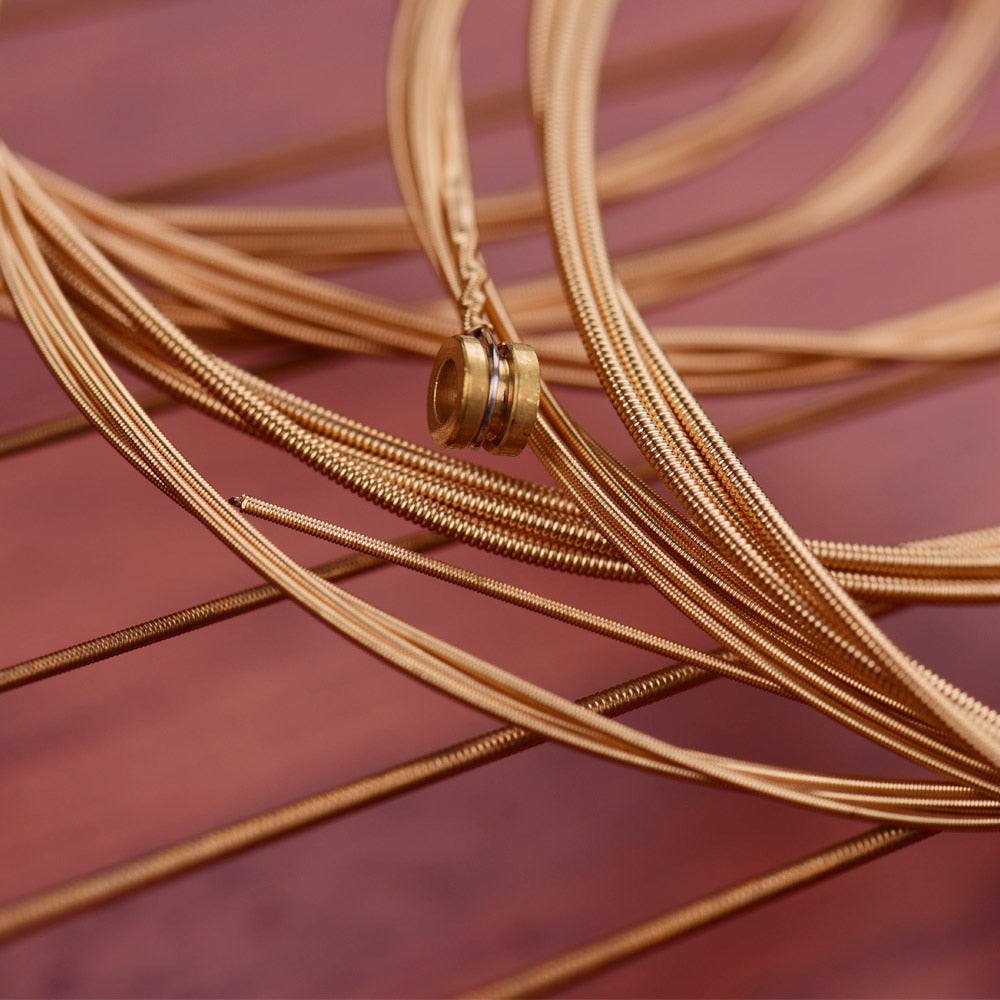 Thin gold-colored metal wires in curved patterns for Walter A16X WH-16 Lyre Harp