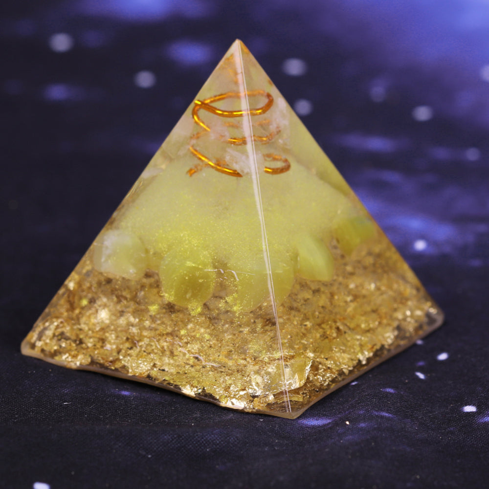 Orgonitpyramide für Reichtum und Wohlstand