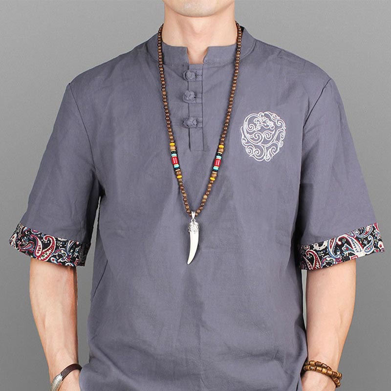 Türkisfarbener Halskettenanhänger aus Wengeholz für Schutz und Gleichgewicht