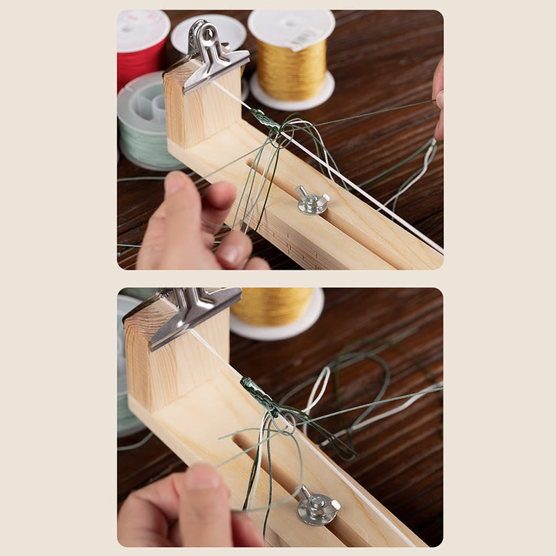 Weißes Jade-Bambus-Armband mit Kraft- und Glückskette