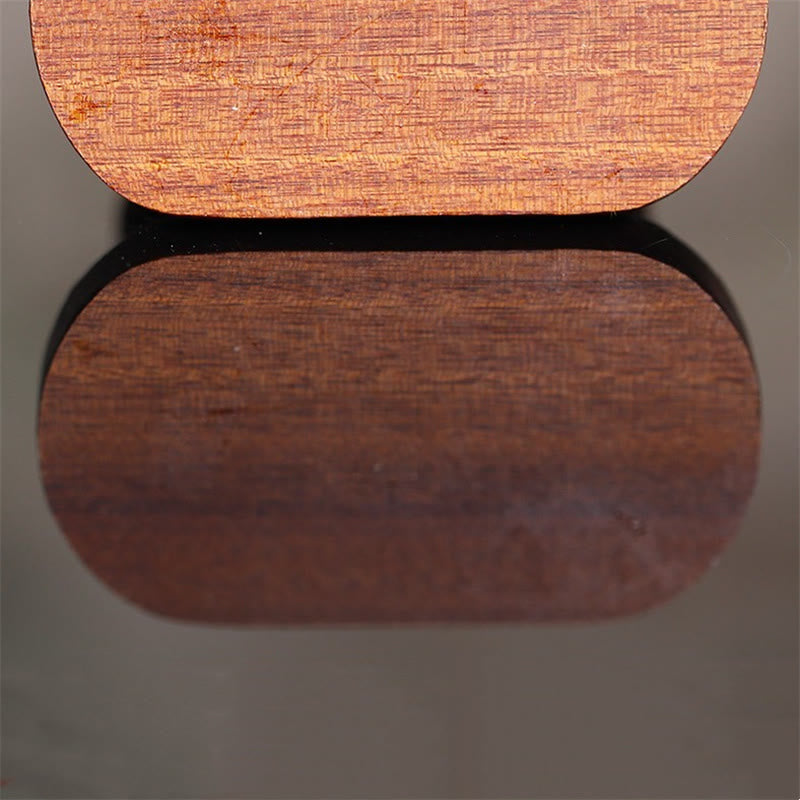 Buddha-Statue aus Holz, 7 x 7,5 cm, Serenity Guru Rinpoche-Figur