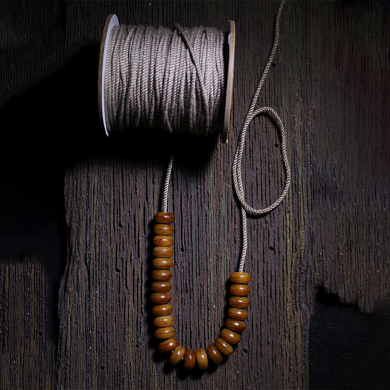 Yak-Knochen-Schutzarmband mit dreiäugiger Dzi-Perle – 108 Perlen