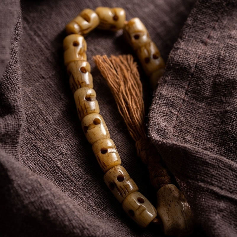 Spirituelles Armband aus Yakknochen | Schutz &amp; Energieausgleich