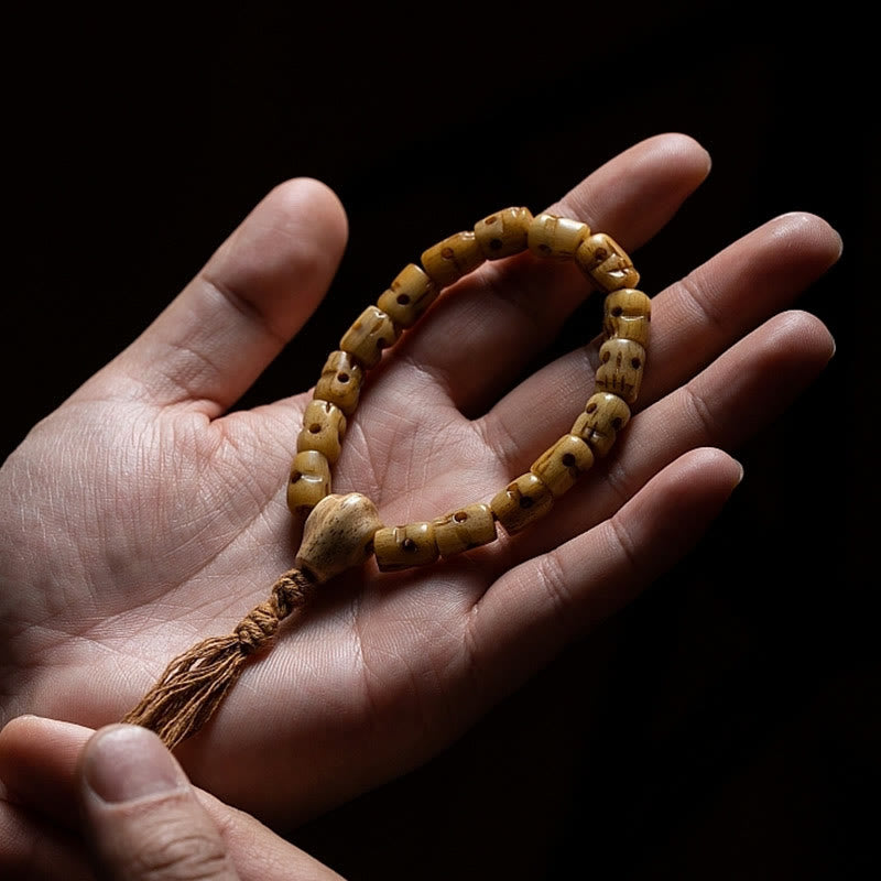 Spirituelles Armband aus Yakknochen | Schutz &amp; Energieausgleich