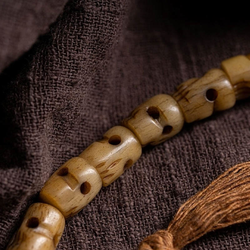 Spirituelles Armband aus Yakknochen | Schutz &amp; Energieausgleich