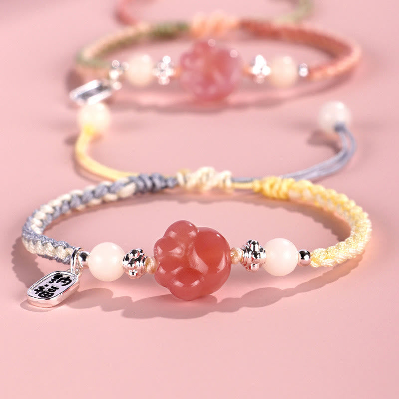 Yanyuan Achat Fu Charakter Positive Geflochtenes Seilarmband