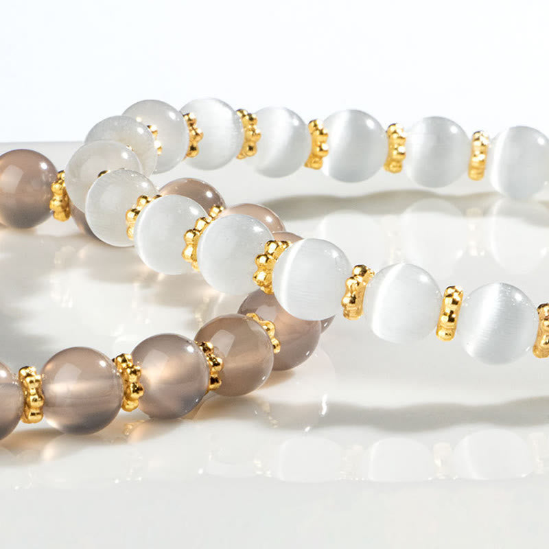 Jahr des Drachen, Glücksarmband aus rotem Achat, 6 mm, Unisex