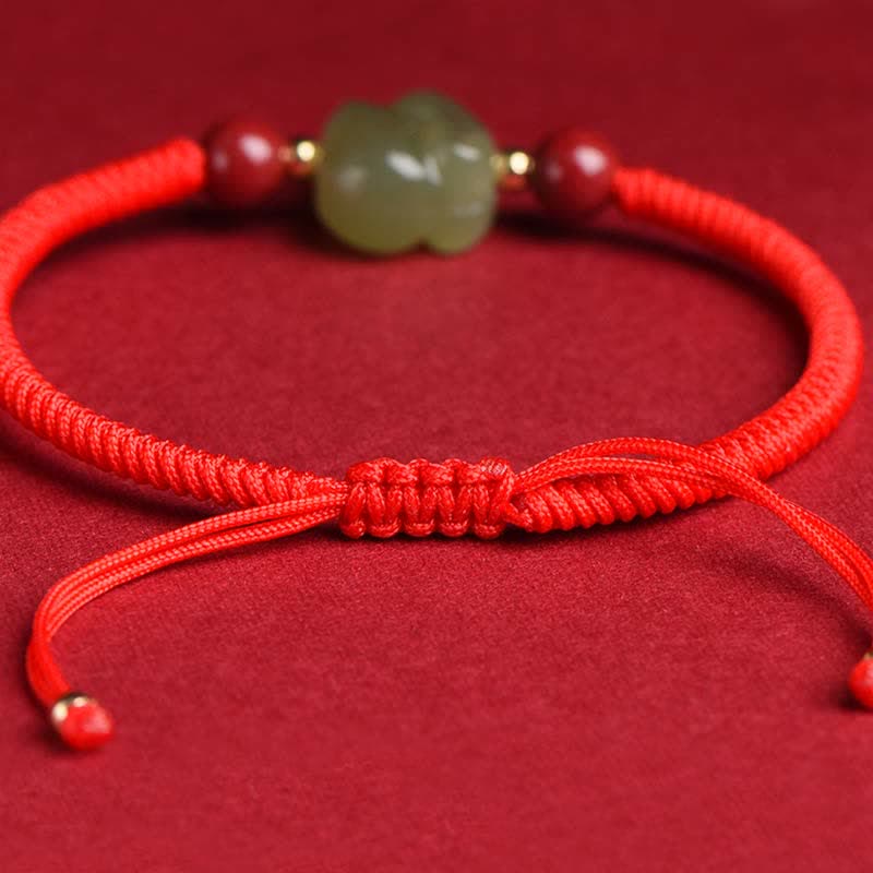 Jahr des Hasen Hetian Jade Fülle Armband