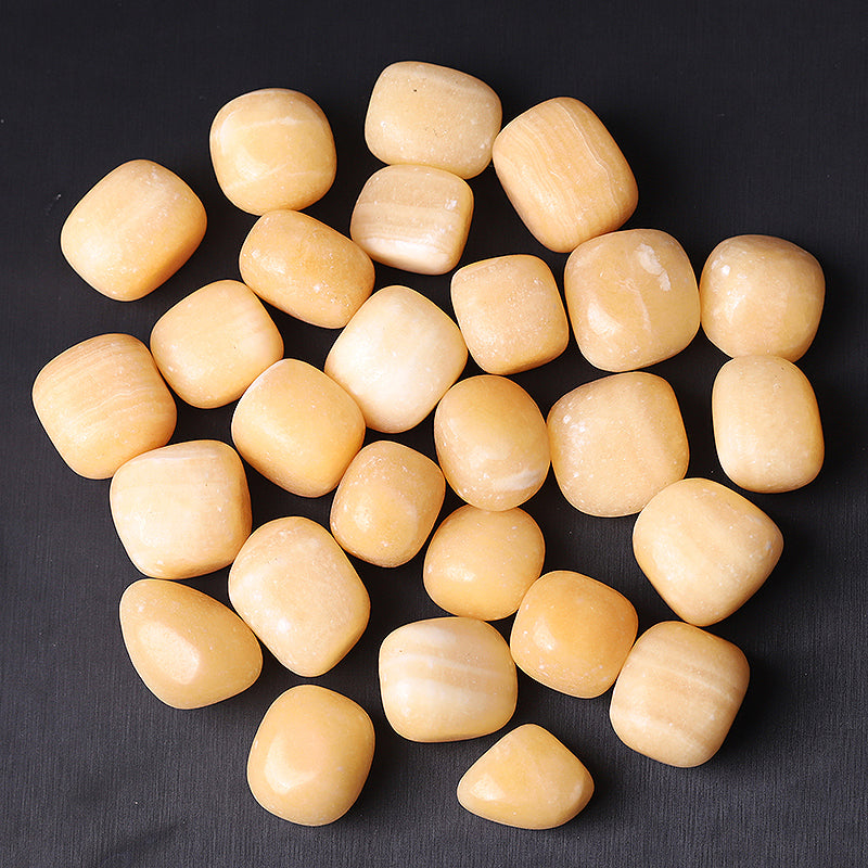 Yellow Jade Crystal Cube 0.95 inch Healing Stone